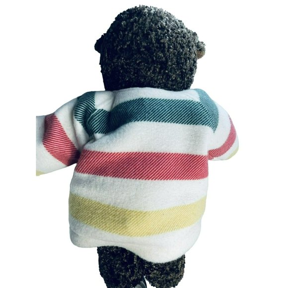 L.L. Bean Brown Soft Plush Stuffed Teddy Bear w Trapper Jacket 17” Toy Possible - Picture 5 of 12